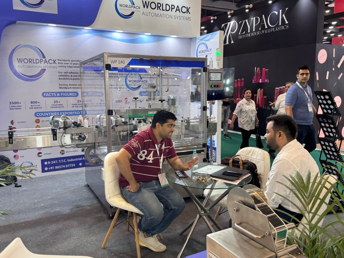 WORLDPACKSYSTEM's tweet image. A big THANK YOU to everyone who visited our booth at #CosmohomeTech Expo!🥳 It was great connecting with you all. Looking forward to more conversations &amp;amp; opportunities. 
Stay connected.

📧contact@worldpackmachines.com
🌐worldpackmachines.com

#cosmetics #expo #cosmeticindustry