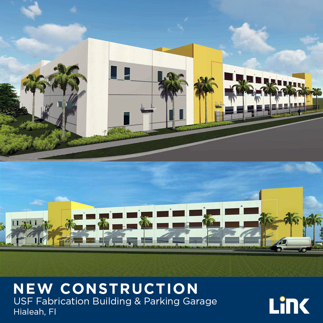 LinkConstGroup's tweet photo. The Link team is off to a great start with this new steel products manufacturing warehouse building and a parking garage for USF Fabrication in their existing facility in Hialeah. #LinkConstructionGroup@arcadisnorthamerica #sharpeprojectdevelopment https://t.co/Vc81GmpqiT