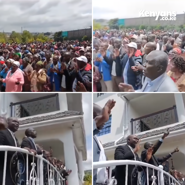 Kenyans's tweet photo. Clergy visits the home of MP Kuria Kimani in Molo to cleanse it after being vandalised during the anti-Finance Bill demos https://t.co/9S6nzYtqCs