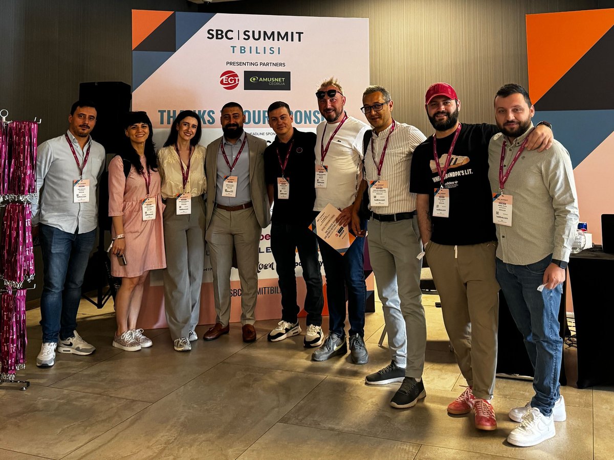 SingularGroup's tweet photo. It was a pleasure to attend SBC Summit Tbilisi and be among many industry professionals, but having our very own Technical Architect Kristijan Rusu as a panelist was the highlight! 👏 Kudos to our teammates who came to support, cheer, and capture great moments on camera. 🙌 https://t.co/M1AJ3ZUfY5