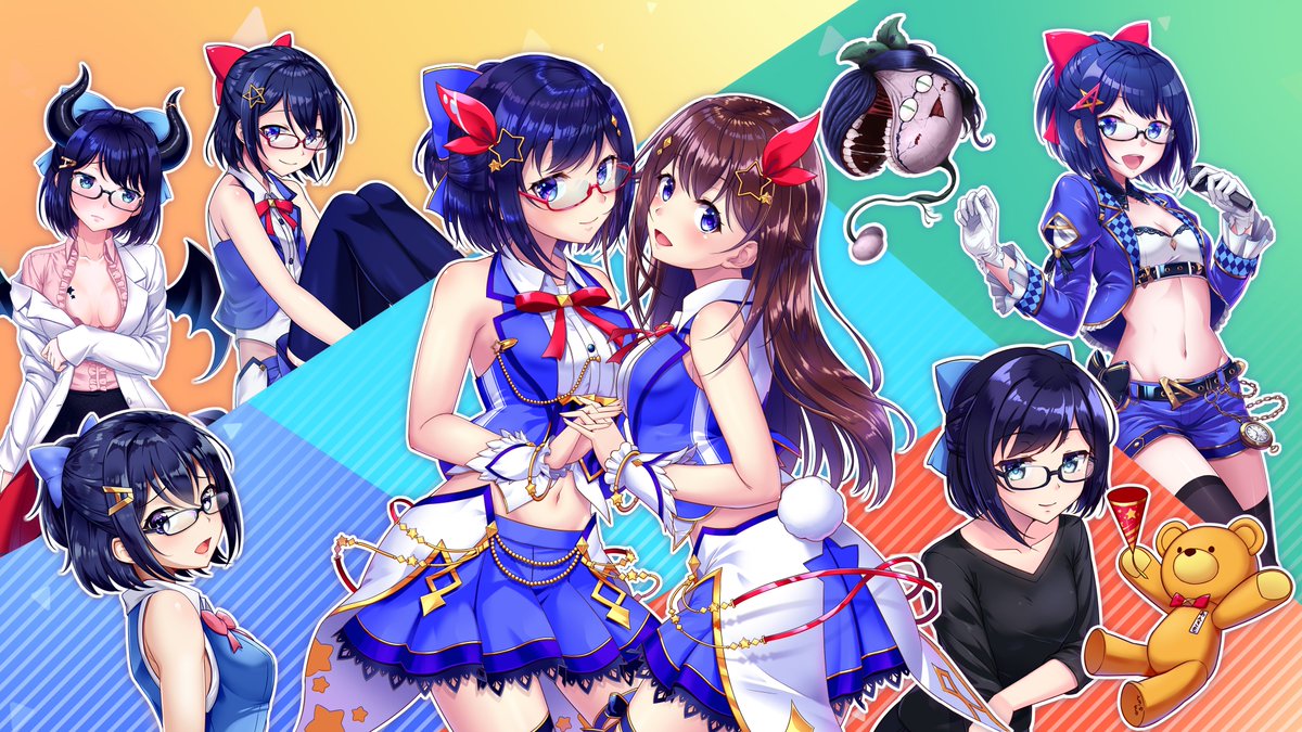 ときのそら 「Aちゃん今までホントに『ありがとう』この一言に尽きます。幸多からんことを祈ってお」|みかん師匠のイラスト