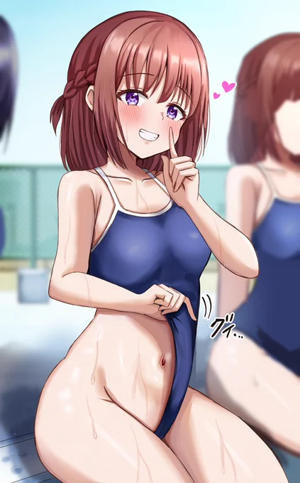 水泳授業中、クラスの仲良い女子の様子が…#創作 #オリジナル 