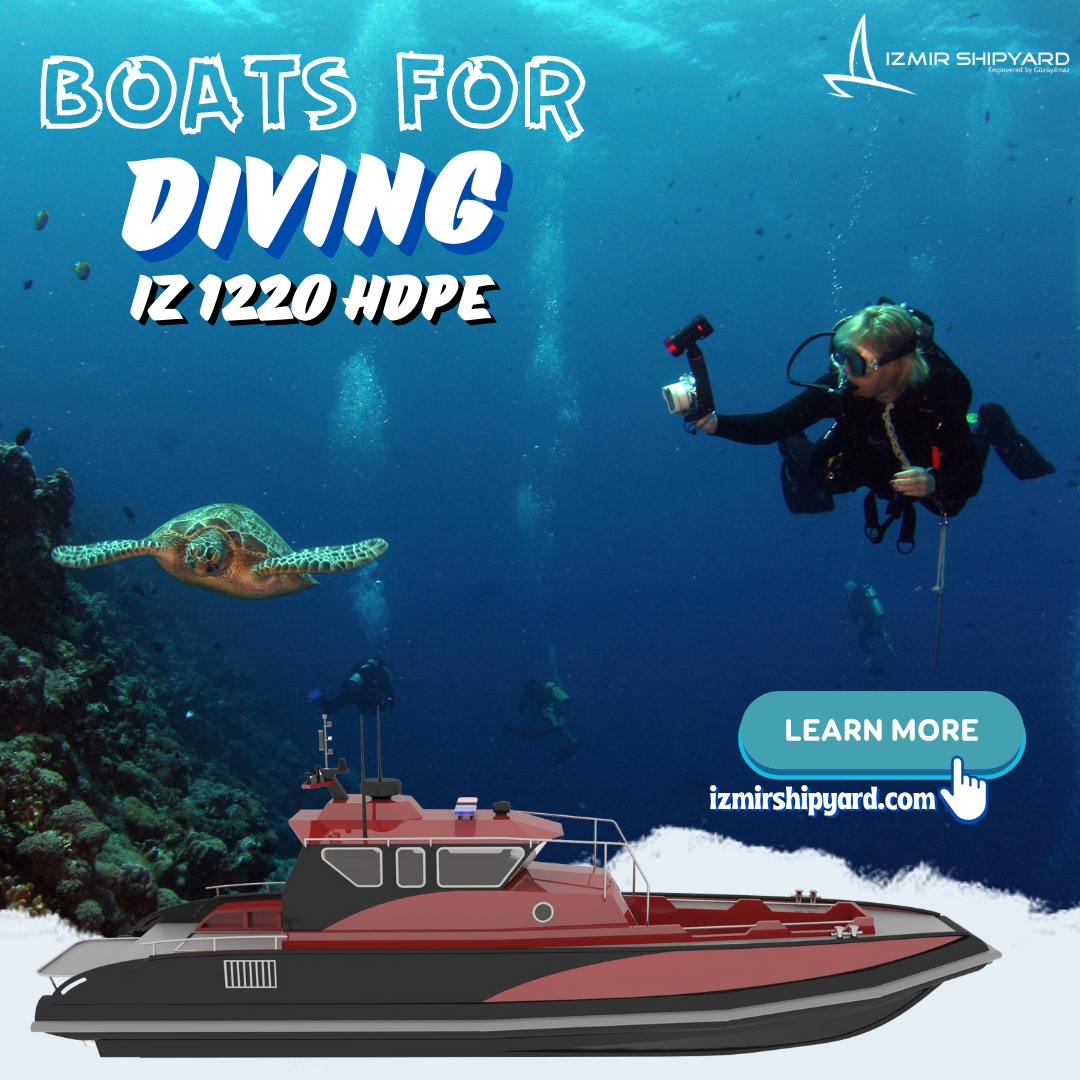 izmir_shipyard's tweet photo. ✨ IZ 1050 HDPE: This vessel features a spacious interior and customizable aft deck. Its innovative hull withstands impacts and eliminates the need for wintering. 🚤 https://t.co/Or3WMJG4wt