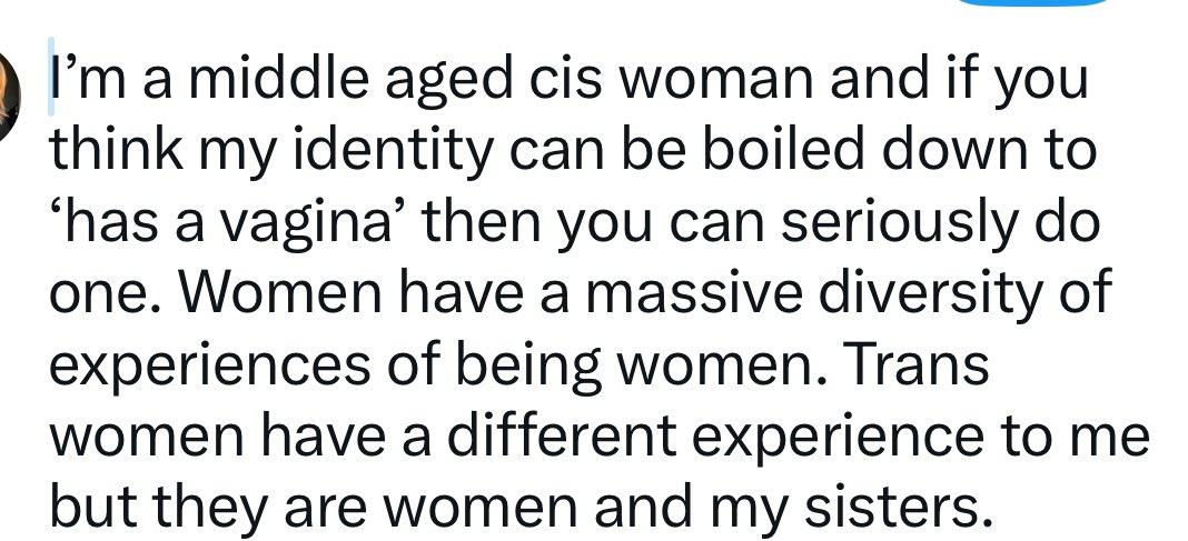 I posted this elsewhere. Generally I don’t try to insert myself into spaces that aren’t mine but I’m sick of hearing from bigots claiming to speak for me. #TransRightsAreHumanRights