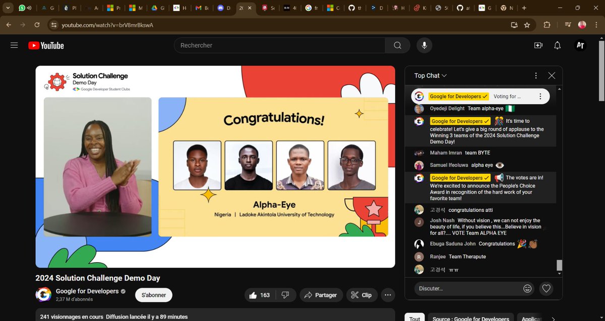 Geektutor's tweet image. Congratulations @kxSplash @_DevPeter @TOBYGRAPHIX @orion_codes for being one of the top 3 winners of #SolutionChallenge 2024!
From @lautechofficial to the world!