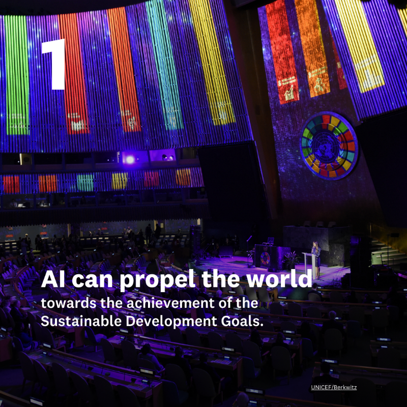 UNUEHS's tweet photo. Artificial Intelligence (AI) has the potential to “supercharge” climate action, however, there are also risks, especially if it is unregulated &amp; without safeguards.

🤖🌱💚

Check out 5⃣ insights into AI as a double-edged sword in climate action here!