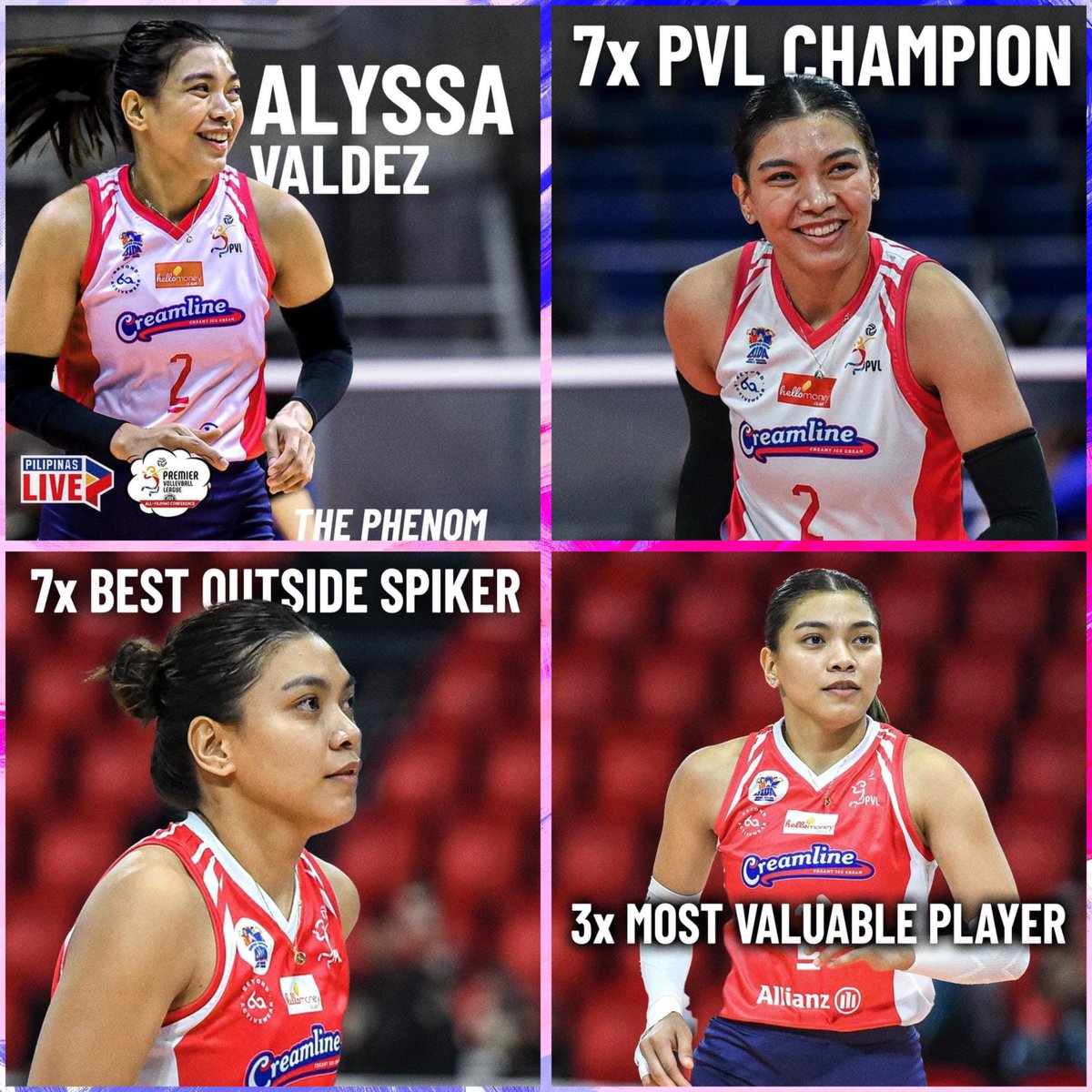 "Sana maalala nila sakin na Alyssa Valdez is not just known for her skills in volleyball, but also because she treats the volleyball community and the sport with respect." - Alyssa Valdez

Paano natin hindi maalala ang nag iisang Alyssa Valdez ang nagpasikat sa Womens Volleyball