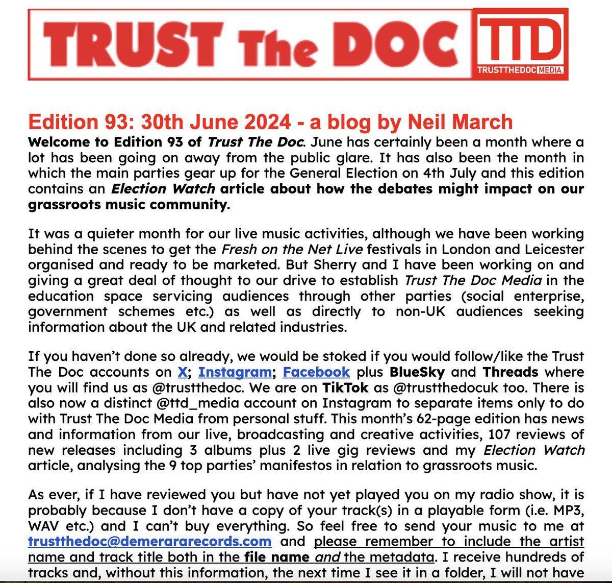 Neil March (Trust The Doc Media/ICMP) (@trustthedocuk) on Twitter photo ... & included in Ed 93 #TrustTheDoc: #TimMcInnes
@arjunaharjai @IiiMontyDavies @amyhopwoodmusic @sarahbuckleymusic <a href="/ghostsingers/">brian oneill</a>
demerararecords.com/trust-the-doc ... & included in Ed 93 #TrustTheDoc: #TimMcInnes
@arjunaharjai @IiiMontyDavies @amyhopwoodmusic @sarahbuckleymusic <a href="/ghostsingers/">brian oneill</a>
demerararecords.com/trust-the-doc