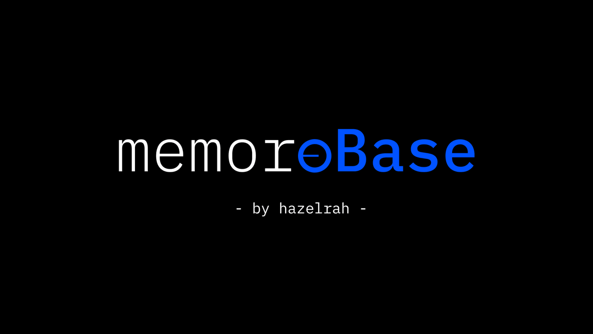 0xhazelrah's tweet image. gm fam! I'm super excited to share some amazing news with you today! I'm going to talk about a project like you've never seen before, launching soon on the @base network.

memoroBase: a long-term interactive 3D generative art collection

to be in on the early access, you can…