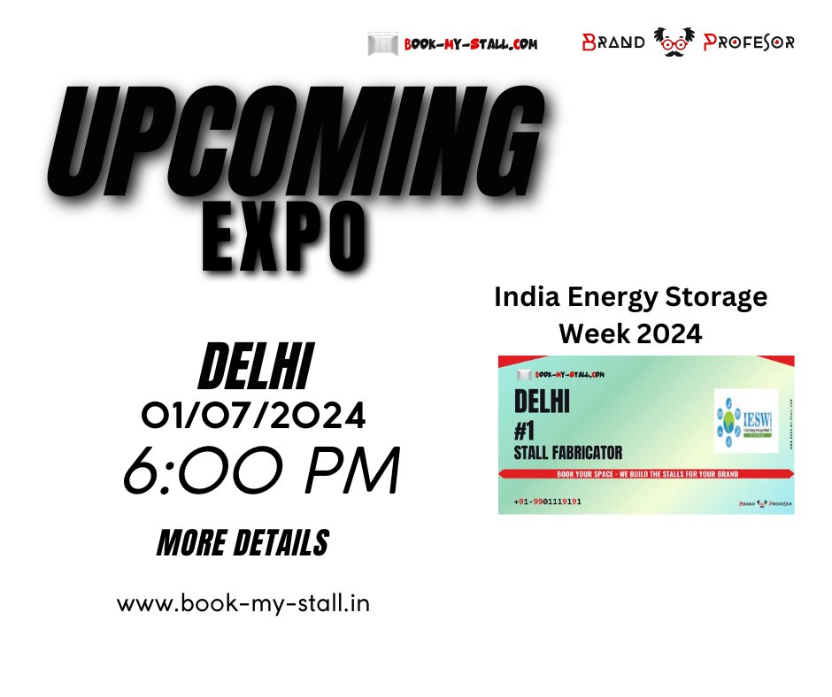 c_rishith's tweet image. ⚡ Don’t miss #IESW2024 at Pragati Maidan, New Delhi from April 16-19! Explore the latest in energy storage, EV tech, and renewables. Network with industry leaders and discover cutting-edge innovations. Register now! 🔋🌟