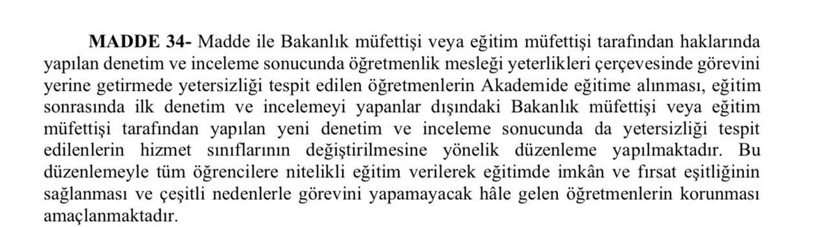 ogretmenlersyfs's tweet photo. Bu madde yüzünden tüm Öğretmenler mobbinge uğrayacak!
Bana bir şey olmaz demeyin yarın iktidar değişir size de dokunur ucu!!! 

 #MeclistenÖMKyeİptal https://t.co/B1WbRosDNL
