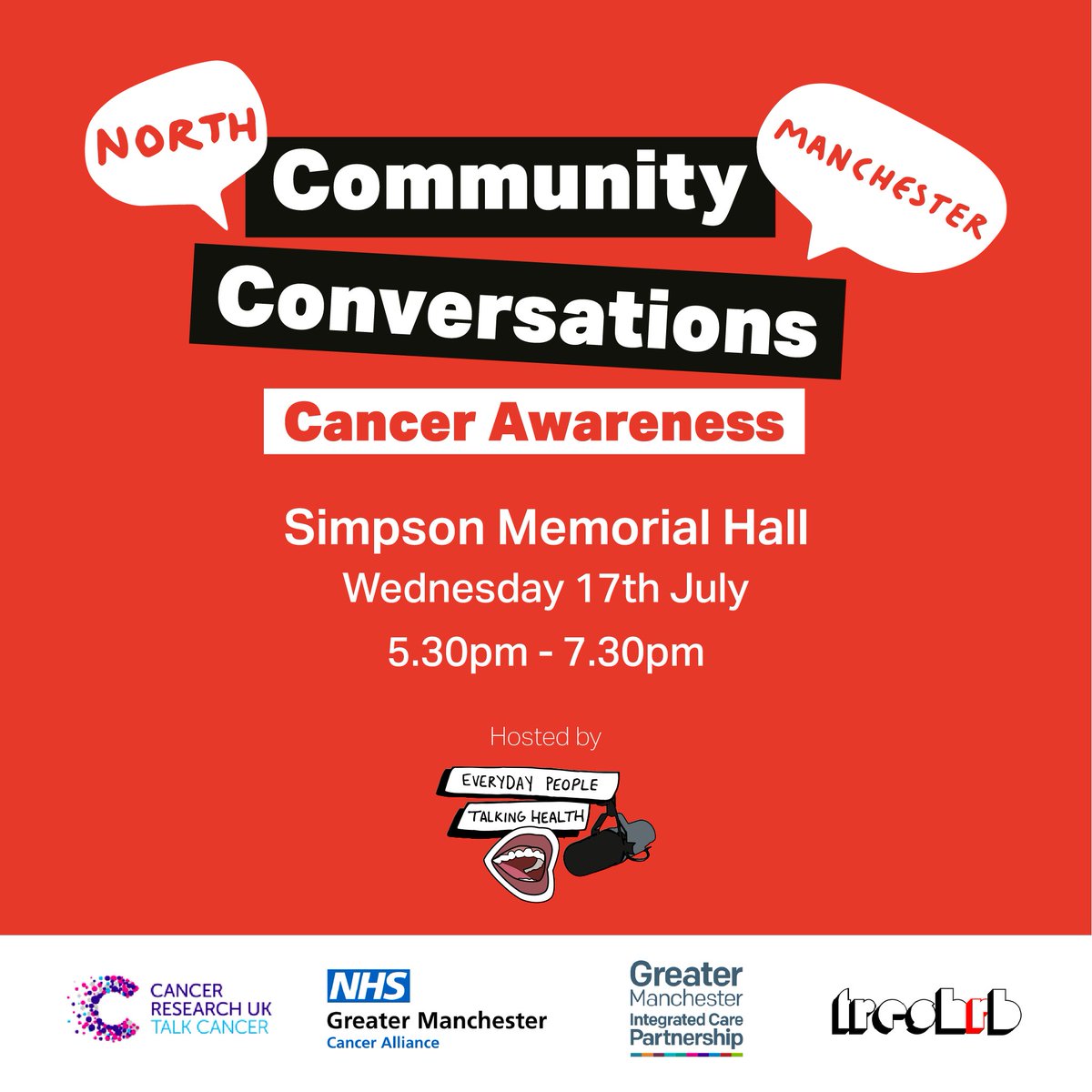 FreshrbCIC's tweet photo. 🎙️ Join us for Community Conversations and be part of the first ever(!) live audience, podcast recording session dedicated to raising cancer awareness.

Book Tickets Here: https://t.co/aLFMm01L4D

#LivePodcast #CancerAwareness #JoinUs https://t.co/4wobpGJZHi