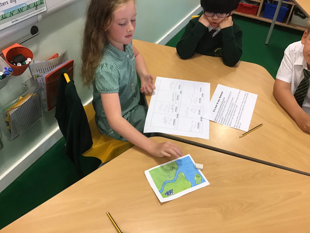 Y3Oaky's tweet photo. Working together to decide where our Roman legion’s should settle. We discussed the positives and negatives of each settlement site before presenting our argument to Empress Berry! #OakyHistory https://t.co/J05wPkiiXS