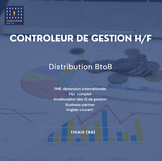 CadrAvenir's tweet photo. Nous recrutons pour notre client un(e) Contrôleur(euse) de gestion. Le poste est basé à Thiais (94).
 
L'offre en détails ici 👉: https://t.co/KFRrkwuVp3 https://t.co/abDs6Qzmzd