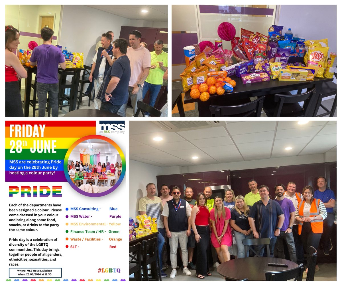 🏳️‍🌈 We are celebrating #PrideDay2024 at MSS House by hosting a colour party! 

We are dedicated to nurturing an environment where everyone feels safe, respected, and empowered to be their true selves.

🌈We continue to support our #LGBTQ+ colleagues, not just today but every day!