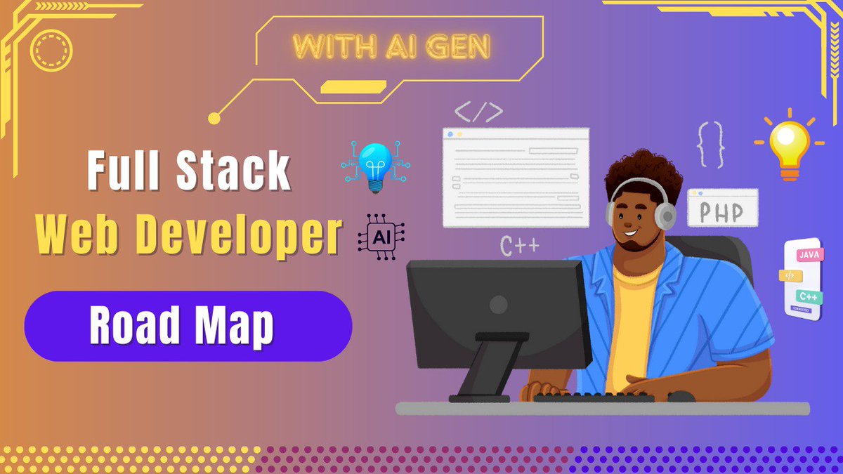 sp368724Yadav's tweet image. Get for this Full-Stack Web Development Road Map 🚀
Coming Soon 🔜
#CoderBoy #programing #coding
#techcommunity