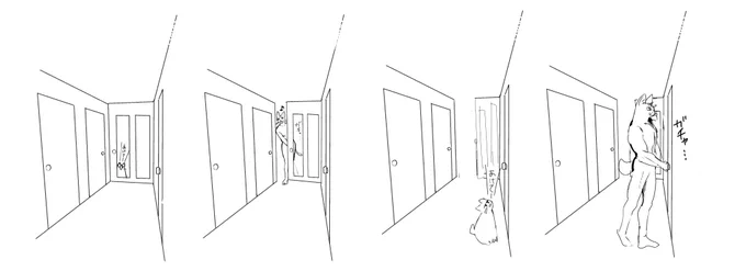 うちの猫、扉開けるの上手すぎるから絶対コレ 