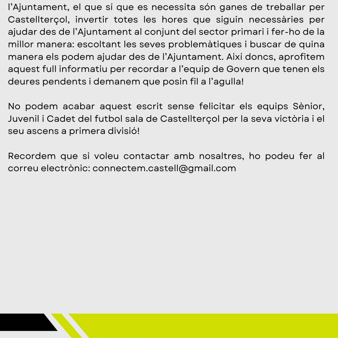 SomConnectem's tweet photo. Full d'opinió Juliol 2024
#Castellterçol #Connectem https://t.co/S2Hhm2Odog