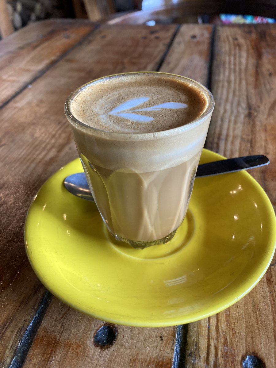 TerrySinnett's tweet photo. First visit to #HaystackCafe in Brynhyfred, Swansea. What a find! Only coffee today but must come back for some food. Looks so interesting and good!! Excellent cortado @philcowley2 ππ https://t.co/5VQKstAC8y