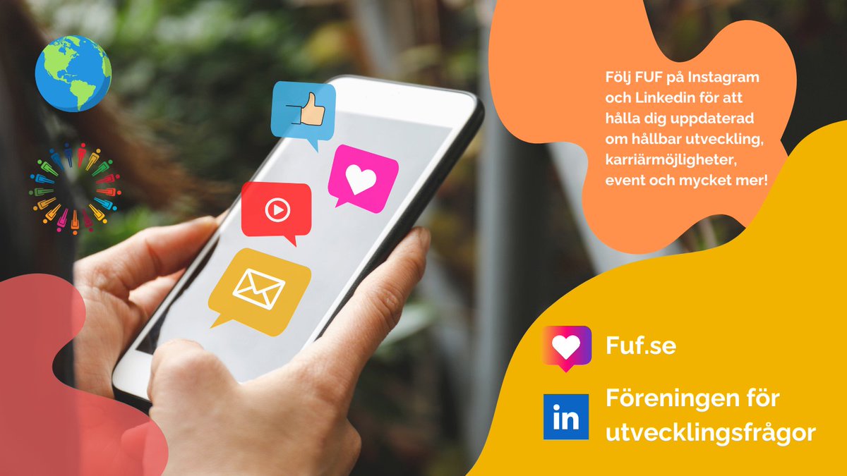 Har du saknat oss på X?  

Vi är inte längre aktiva här. Istället kan du följa oss på Instagram och Linkedin för att hålla dig uppdaterad om hållbar utveckling, karriärmöjligheter och event!   

Instagram: Fuf.se
Linkedin: Föreningen för utvecklingsfrågor