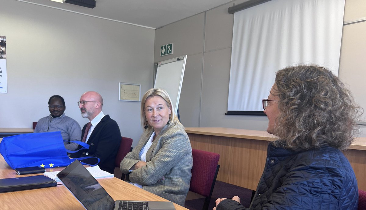 CMAUP's tweet photo. The CMA engaged in dialogue with Ambassador Sandra Kramer and Deputy Ambassador Fulgencio Garrido from the European Union Delegation (@EUinSA) to discuss the importance of peacekeeping on the African continent.

@cocreateSANL @NLinSouthAfrica @FrenchEmbassyZA https://t.co/Az33lBvTMz