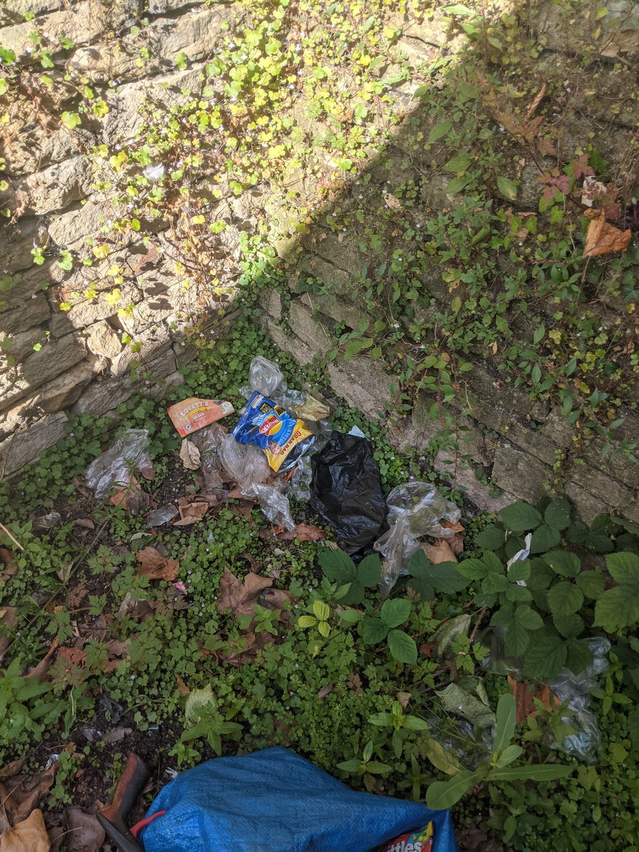 EricTorrington's tweet photo. Second pick of the day was the #pitofdoom on #Dudbridge #Road with 175 more plastic gloves from the @Esso_GB garage + 150 #litter items. Surely it's knocking on the door for a #CPN @StroudDC. It's unreasonable, persistent, a statutory nuisance & harmful to #nature & environment. https://t.co/7dAUfAgQGE