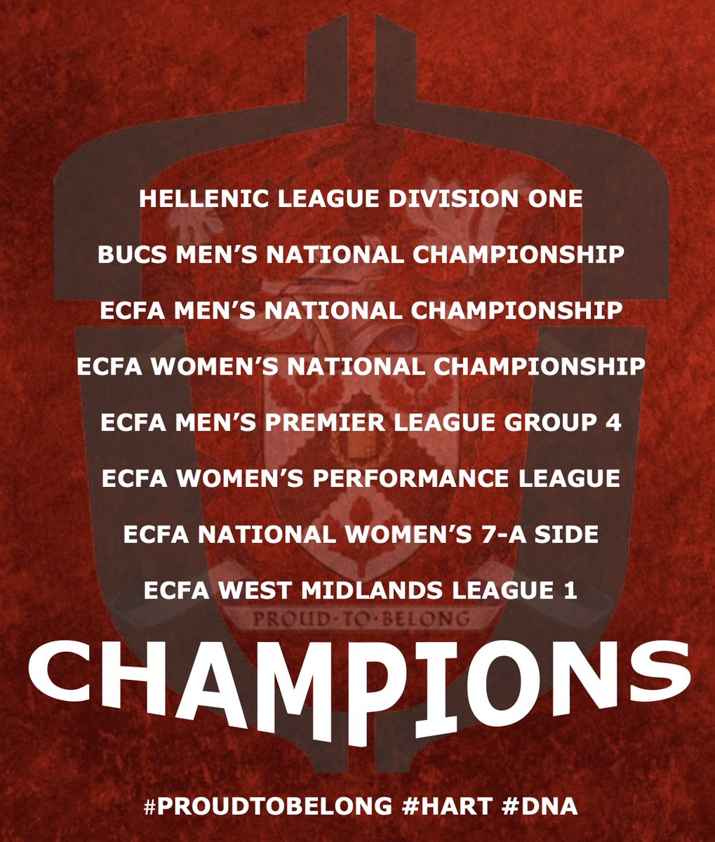 Today draws an end to the 23/24 season. 
Another really successful year both on and off the pitch.
Congratulations to all those graduating!!

See you next season!!

⚽️🎓

#ProudtoBelong #HART #DNA