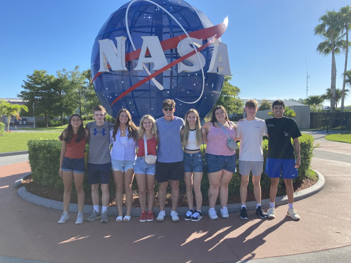 Your State Officer Team is ready to explore the Kennedy Space Center.