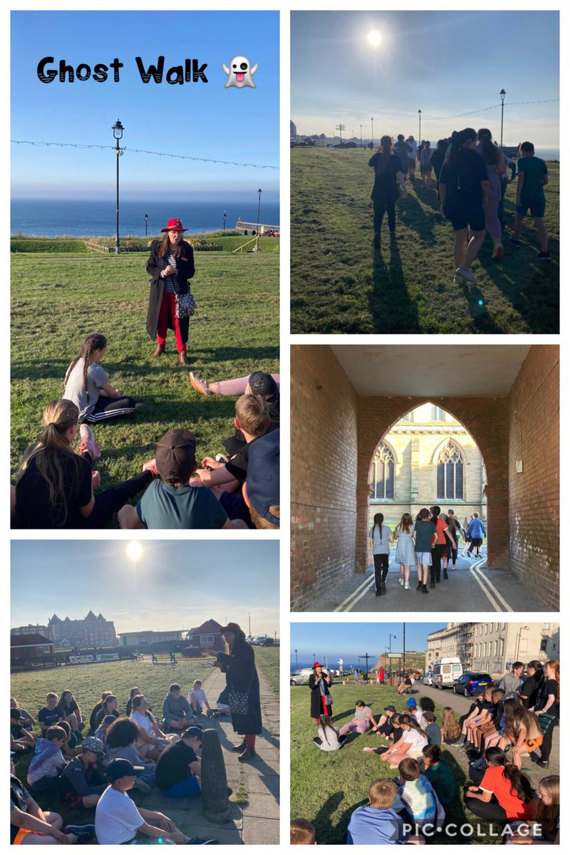 MissBeeYear6's tweet photo. Day 3 and we spent the evening on a ‘Ghost Walk’ 👻 #spooky @Dinnington_CPS https://t.co/qBdriMbhO5