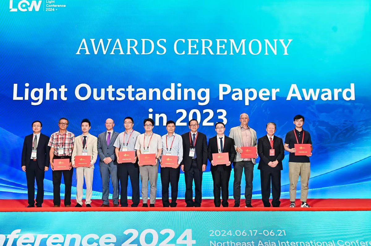 SCILab_NJUST's tweet photo. 🏆Honors Galore! Our lab dazzled at the #LightConference2024, securing 7 awards! 
🎉Congratulations to Prof. @Surpass_Zuo , Bowen Wang, Sheng Li, Yefeng Shu and Haitao Guan! 
🌟Your achievements are inspiring, keep shining in science and innovation! fighting! https://t.co/NvYgkBNwU5