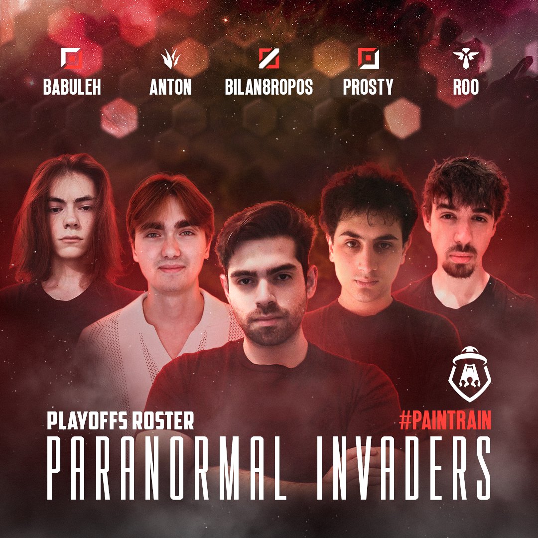 Paranormal Invaders ( PAIN ) (@parainvaders) on Twitter photo Σε λίγο το πρώτο game των Playoffs απέναντι σε APM 🔥🔥 Let's Goooo! #painrain
✨ Babuleh
✨ Anton
✨ Bilan8ropos
✨ Prosty
✨ Roo
twitch.tv/killerfire105 Σε λίγο το πρώτο game των Playoffs απέναντι σε APM 🔥🔥 Let's Goooo! #painrain
✨ Babuleh
✨ Anton
✨ Bilan8ropos
✨ Prosty
✨ Roo
twitch.tv/killerfire105