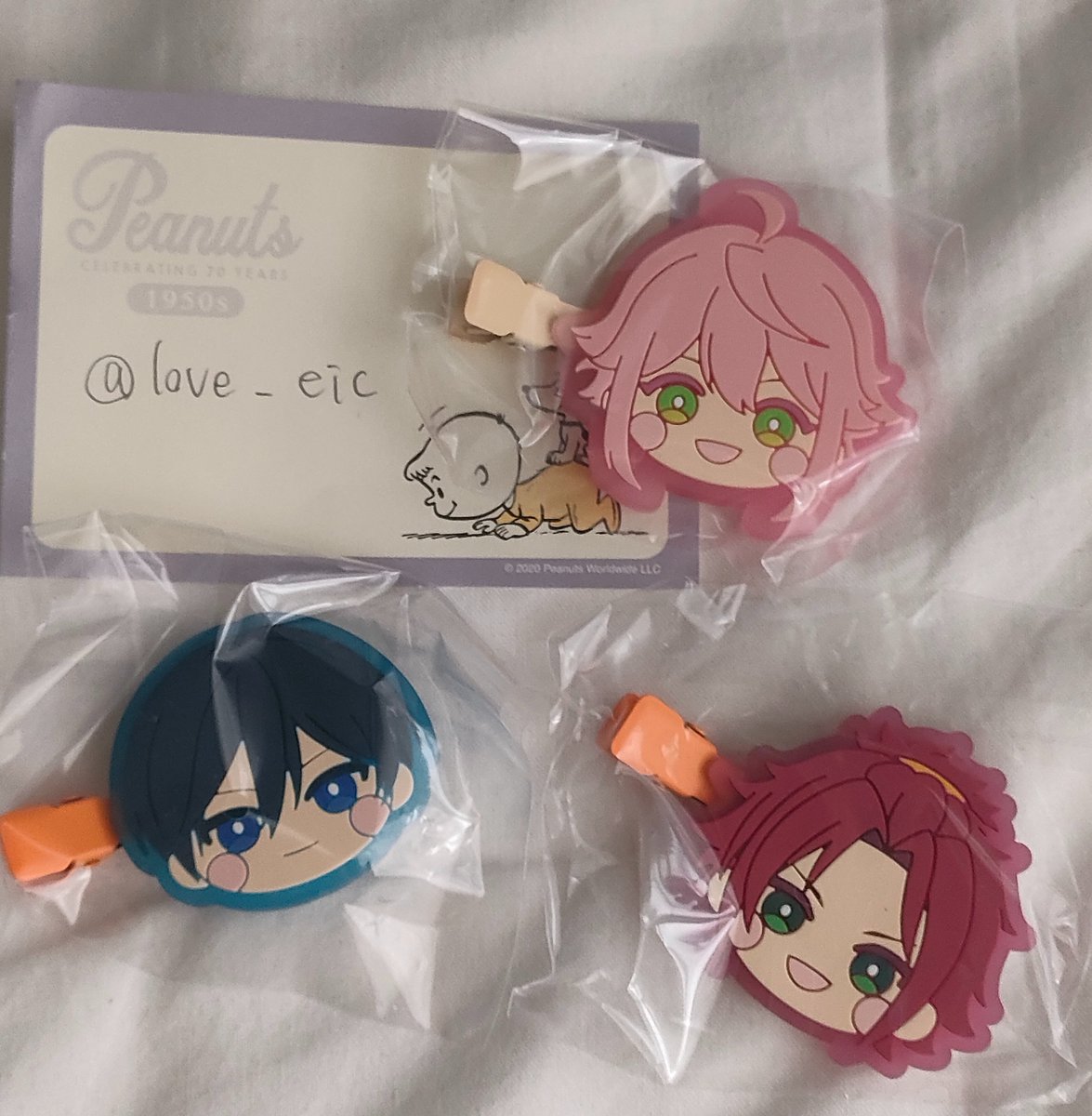 love_eic's tweet photo. 【交換】あんスタ 前髪クリップ 

【譲】桃李、北斗、真緒

【求】英智3

郵送or天王寺手渡し
検索より気軽にお���がけください https://t.co/kOaUtCDF43