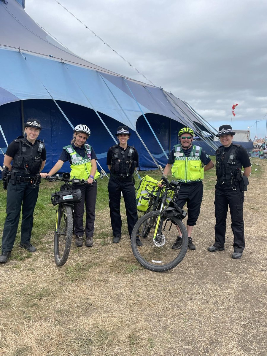 Many teams are on site to help keep you safe and aid you if needed 🧑🏼‍⚕️ 

Today we bumped into some of the first responders , make sure you say hi to them as they cycle around! 

#Glastonbury2024