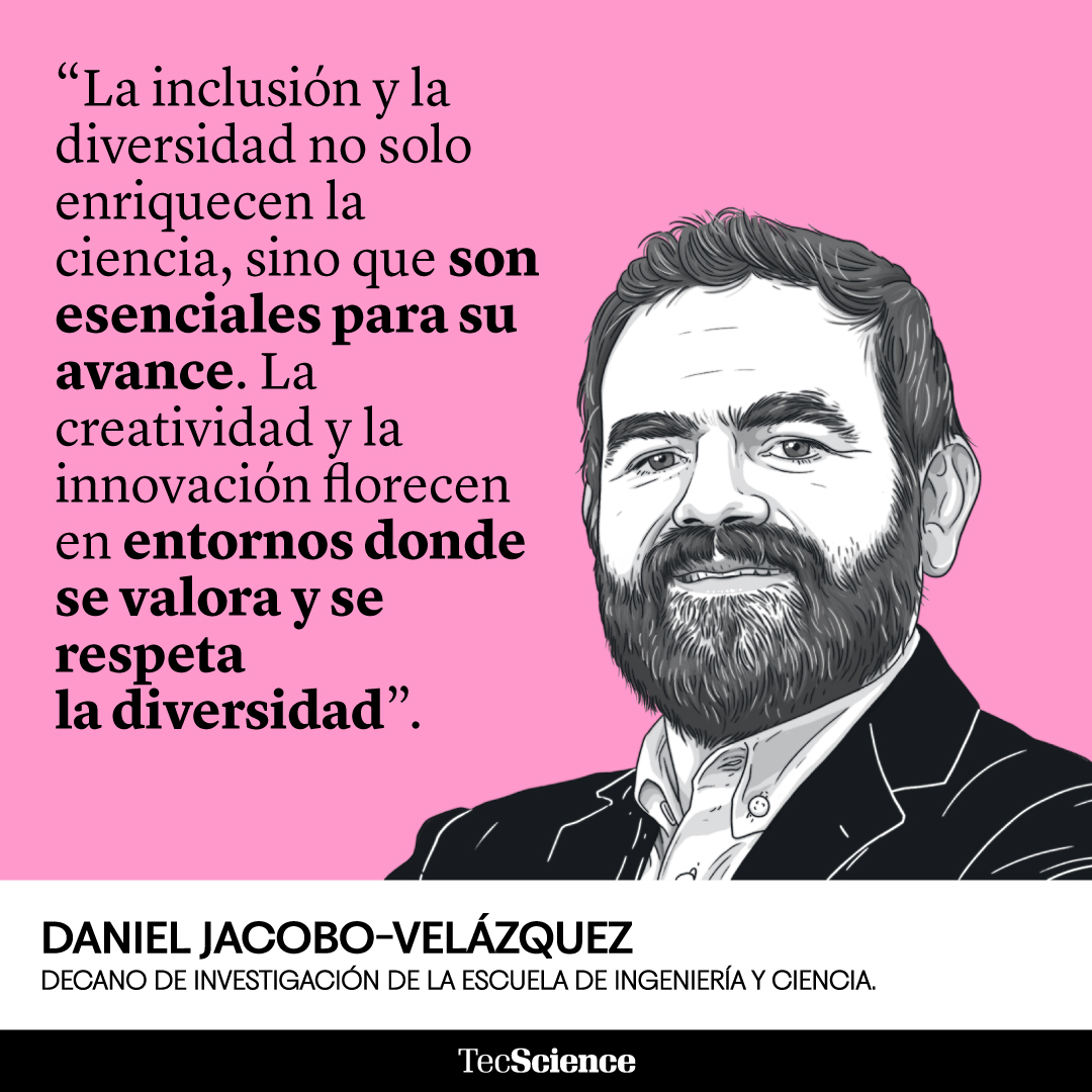 En el #MesDelOrgullo LGBTQ+, <a href="/JacoboLab/">Daniel Jacobo</a>, decano de investigación de <a href="/IngenieriasTec/">Ingeniería y Ciencias Tec</a> del <a href="/TecdeMonterrey/">Tecnológico de Monterrey</a>, reflexiona acerca de la importancia de un ambiente inclusivo para fomentar la creatividad y la innovación. 🧠 bit.ly/3yVSwbw

🖌️ Tavo Montañez