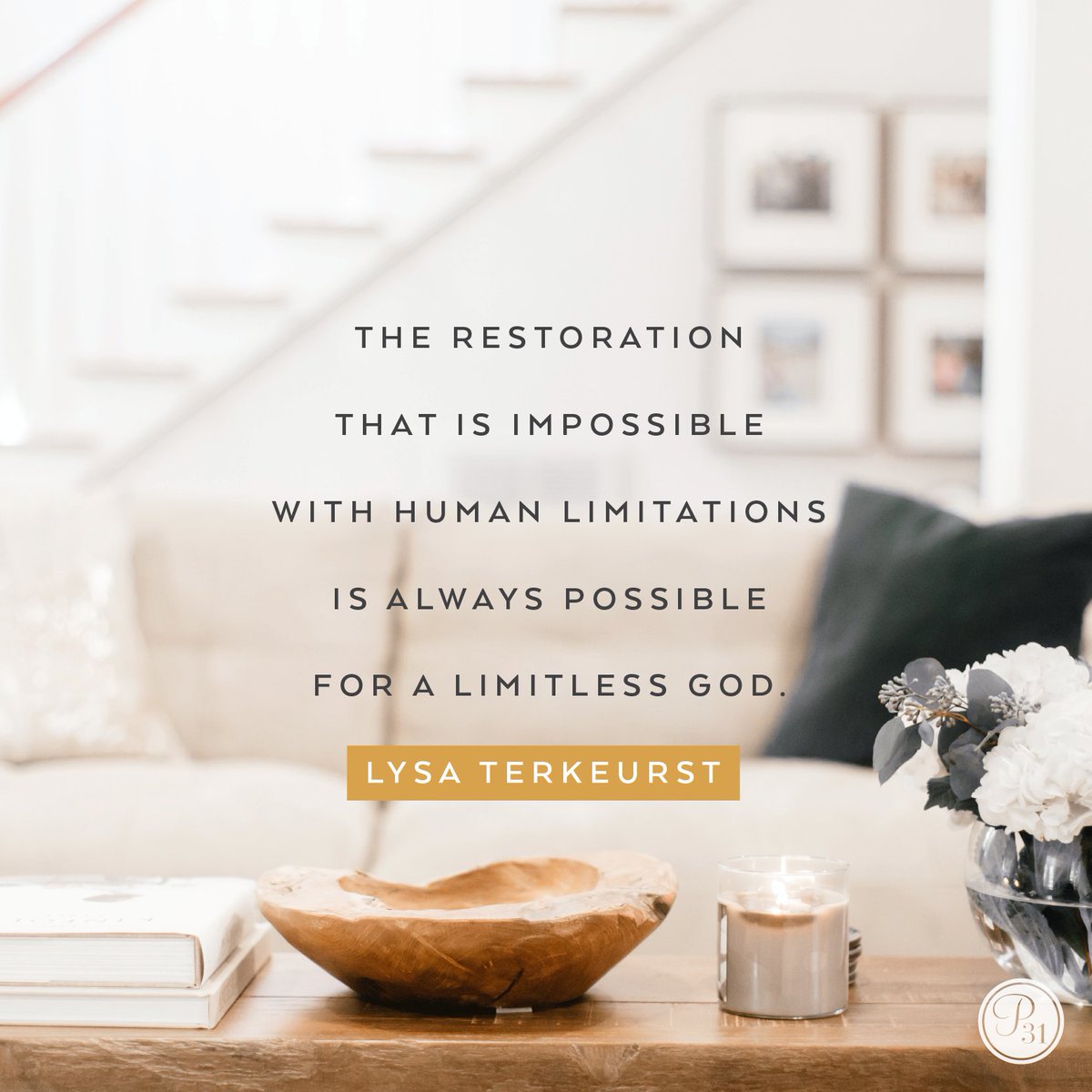 LysaTerKeurst's tweet image. What if we look at the word &quot;impossible&quot; a little differently? 

It changes completely if we just stick a little apostrophe between the first two letters. Then it becomes “I’m-Possible.” God is the Great I AM. He is our possibility in the midst of all that feels impossible.