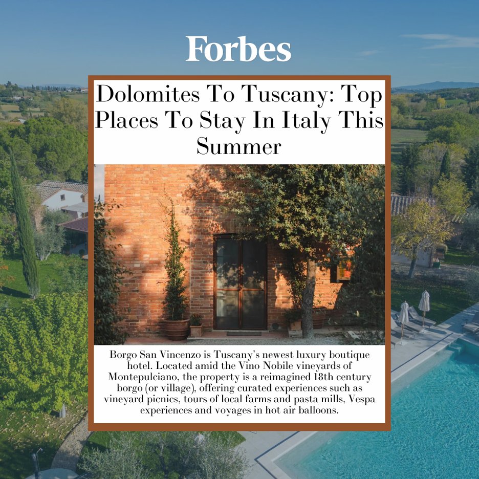 Looking for a luxurious Italian getaway this summer? How about #ZapClient #BorgoSanVincenzo? This Tuscan gem offers unparalleled hospitality, breathtaking views, and unforgettable experiences. Read more from <a href="/Forbes/">Forbes</a> and start planning your dream vacation: bit.ly/3Kq9bXg