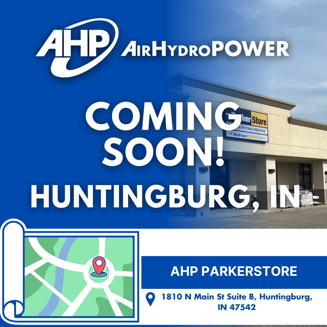 Coming this summer, the new Huntingburg Parkerstore location is an exciting new venture for Air Hydro Power and we cannot wait to provide amazing service for the Huntingburg area.