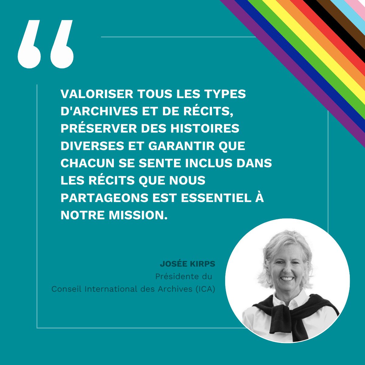 🌈📚 Aujourd'hui, nous nous joignons à la communauté internationale pour célébrer la #Pride en soutenant les initiatives &amp; organisations dédiées à la collecte, préservation &amp; numérisation des #archives liées à la communauté LGBTQI+.

Lire le message ici ➡️ ow.ly/UCwa50SrE6O