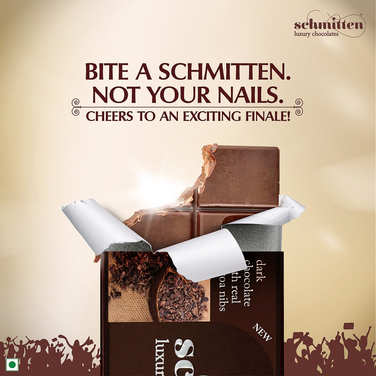 Schmitten_Choco's tweet photo. Bite into pure indulgence and let the rich, velvety flavours of Schmitten Luxury Chocolates enhance every moment in tomorrow's grand finale!🏏🍫. 

#Schmitten #SchmittenChocolates #FinaleFever #IndulgeInLuxury #BiteASchmitten https://t.co/m3RbmTJri5