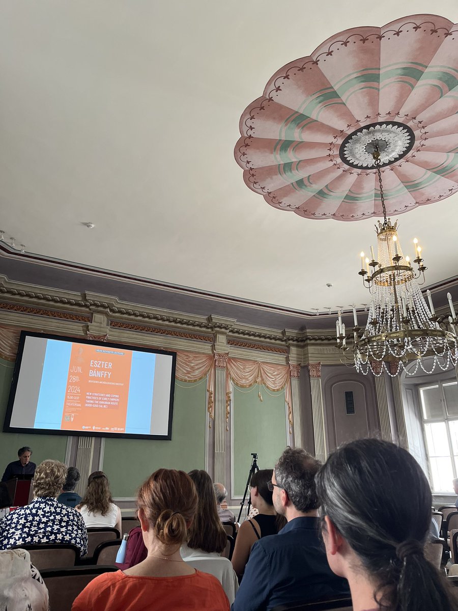 StahlschmidtC's tweet photo. Wonderful venue for our HEAS keynote lecture by Eszter Bánffy introduced by @tommyhigham and @BarbaraHorejs #HEAS https://t.co/wsETecLlHM