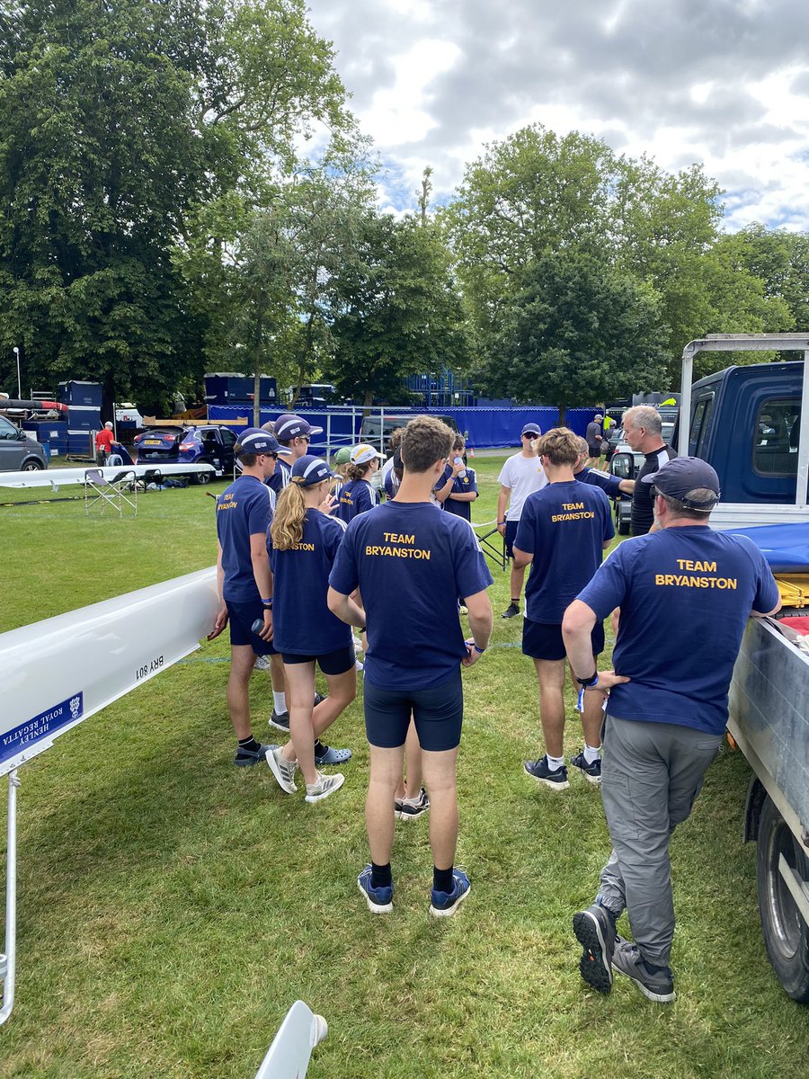 Today is Henley Royal Regatta Qualifiers and we have two crews racing. The boys eight race in the PE at 1902 and the girls quad race in the Diamond Jubilee at 1952. This is the first time ever that Bryanston has entered a girls crew at HRR. <a href="/BryanstonSchool/">Bryanston School</a> <a href="/HenleyRegatta/">Henley Royal Regatta</a>