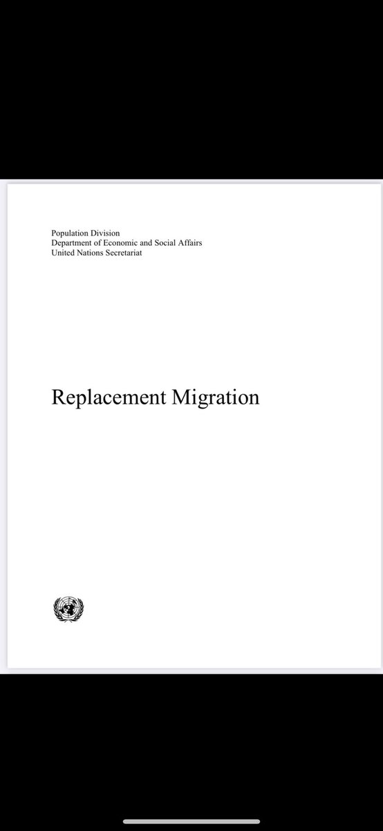 BGatesIsaPyscho's tweet image. 🚨🌎 UN Replacement Migration Document 

177 Pages on how the EU look to replace indigenous populations.

The Great Replacement Theory isn’t a conspiracy, it’s not even a theory anymore - it’s happening right now.