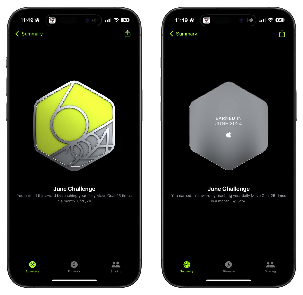 fer_schez's tweet image. 🫡 #AppleWatch ⌚ #MonthlyChallenge 🏅 June ✅  @Raov3