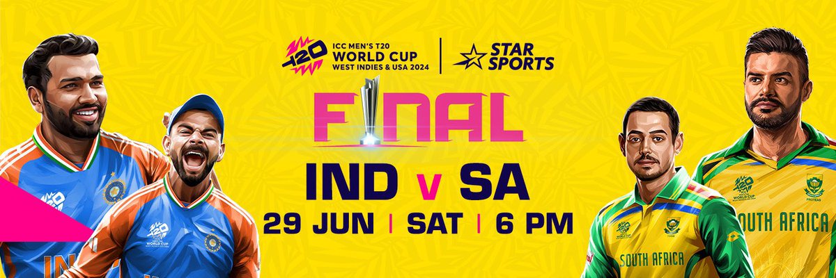 Pavan Kumar Allada (@pavankumar_apk) on Twitter photo Stellar Commentator panel for the T20 WC Final between India and South Africa tomorrow on <a href="/StarSportsIndia/">Star Sports</a>:
Ian Bishop, Ian Smith, Ravi Shastri, Nasser Hussain, Harsha Bhogle, Dinesh Karthik, Ricky Ponting, Dale Steyn, Shaun Pollock, Carlos Brathwaite, Kass Naidoo Stellar Commentator panel for the T20 WC Final between India and South Africa tomorrow on <a href="/StarSportsIndia/">Star Sports</a>:
Ian Bishop, Ian Smith, Ravi Shastri, Nasser Hussain, Harsha Bhogle, Dinesh Karthik, Ricky Ponting, Dale Steyn, Shaun Pollock, Carlos Brathwaite, Kass Naidoo