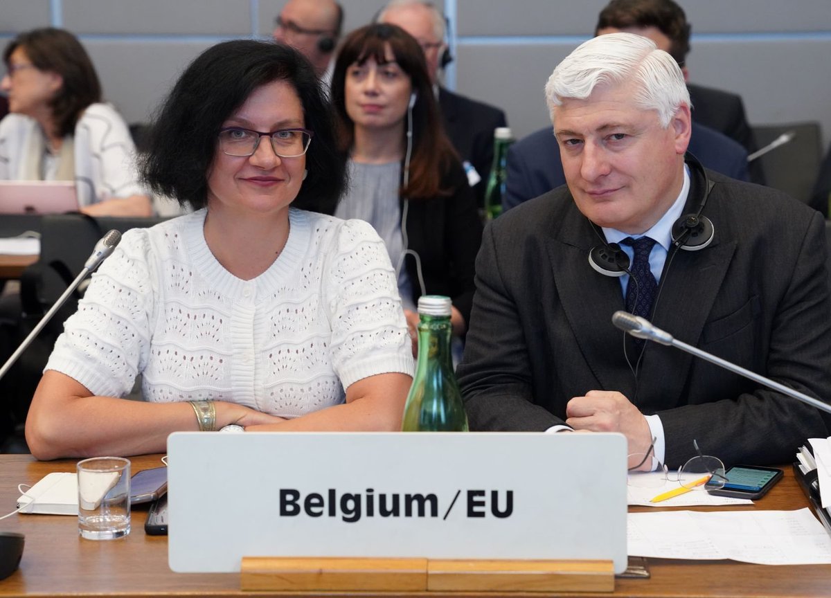 RasaOstrauskai2's tweet image. A heartfelt thank you to the Belgian rotating EU presidency @BelgiumOSCE for the outstanding cooperation with the EU Delegation. Your dedication and collaboration have been exemplary, fostering unity and progress.  🇧🇪🇪🇺 
#Teamwork #EUUnity