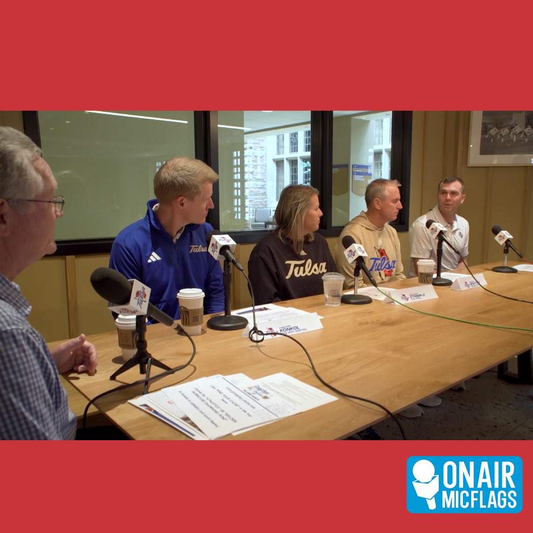 onairmicflags's tweet image. Mic flags are perfect for group discussions!

Thank you @TulsaHurricane for ordering your mic flags from onairmicflags.com

#onairmicflags #tulsahurricanes #micflag #collegesports #universityoftulsa
