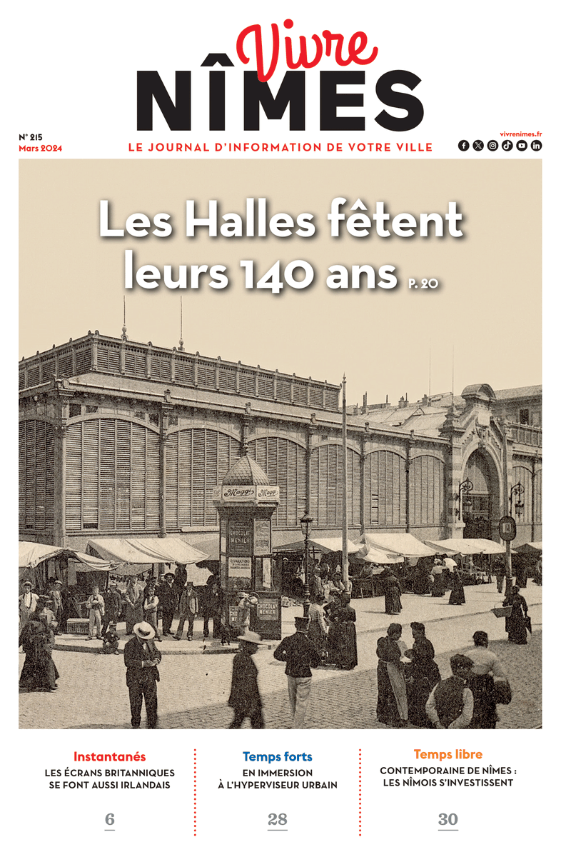 cap_com's tweet photo. @CACL_GUYANE @strasbourg @regionbretagne @GrandChambery Le prix de la plume d’or est remporté par @nimes pour son magazine « Vivre Nîmes » et la mise en valeur, en portrait, des Halles de la ville pour leurs 140 bougies ! Bravo 🎊👏 https://t.co/YEbJ8PHb82 #pressterr #compublique https://t.co/jmVASvfmoN