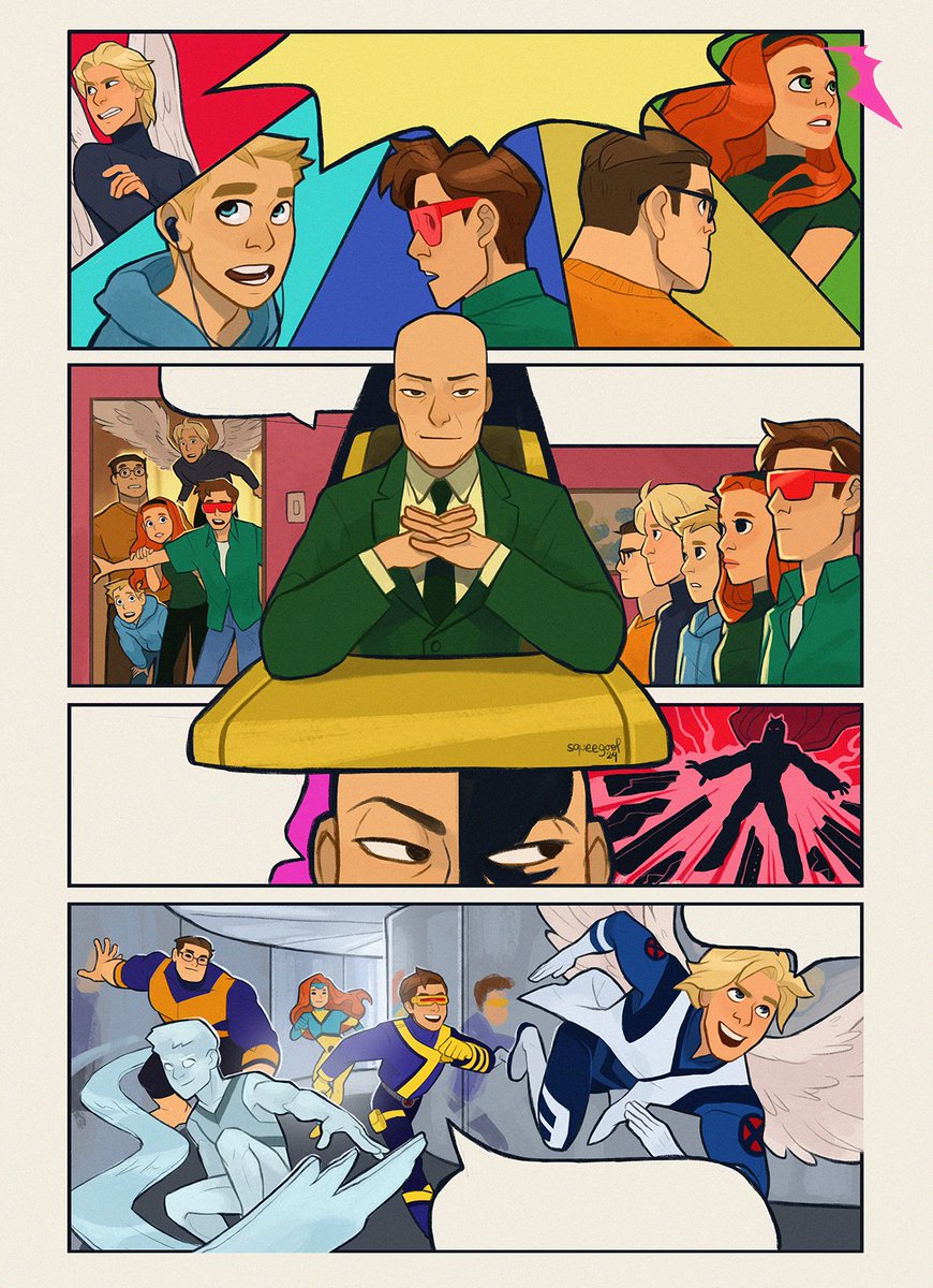 that time when I attempted to draw a specific scene from the first issue of X-men first class using my X-redesigns 

#xmen 
#marvel #xmencomics 