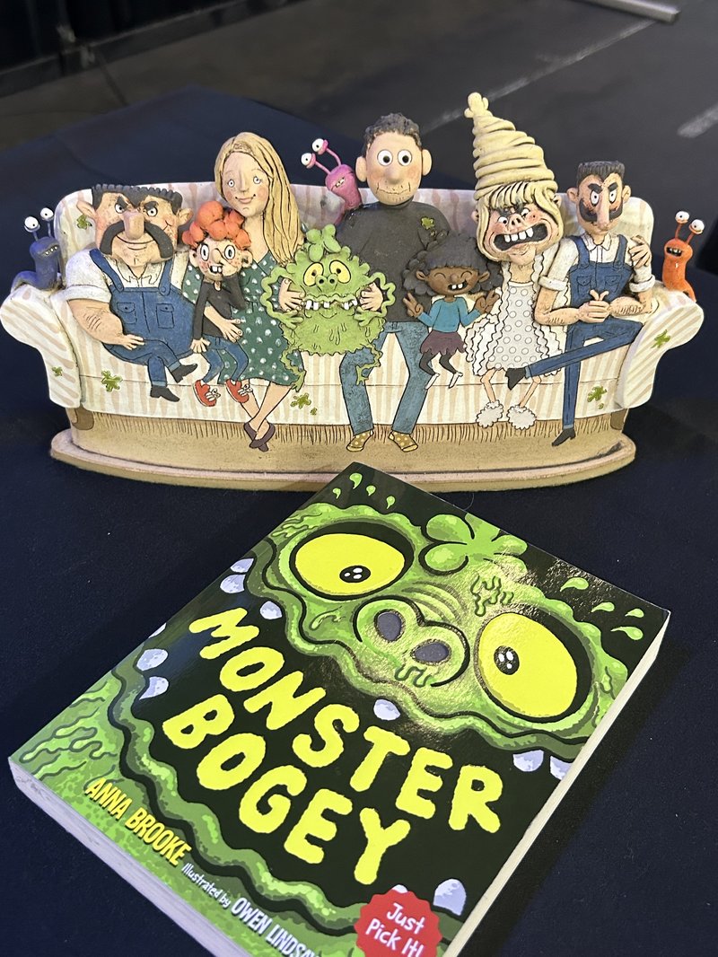 AE_Brooke's tweet photo. Meeting 1400 kids who loved your book is the stuff dreams are made of. @Literacy_Trust Doncaster's #DIPDAP awards will remain etched in my memory forever. Not only did Monster Bogey win, but I met the brilliant @RamzeeRawkz and...well, just look at that @Emily_Rowley trophy! https://t.co/rgmvOezflO