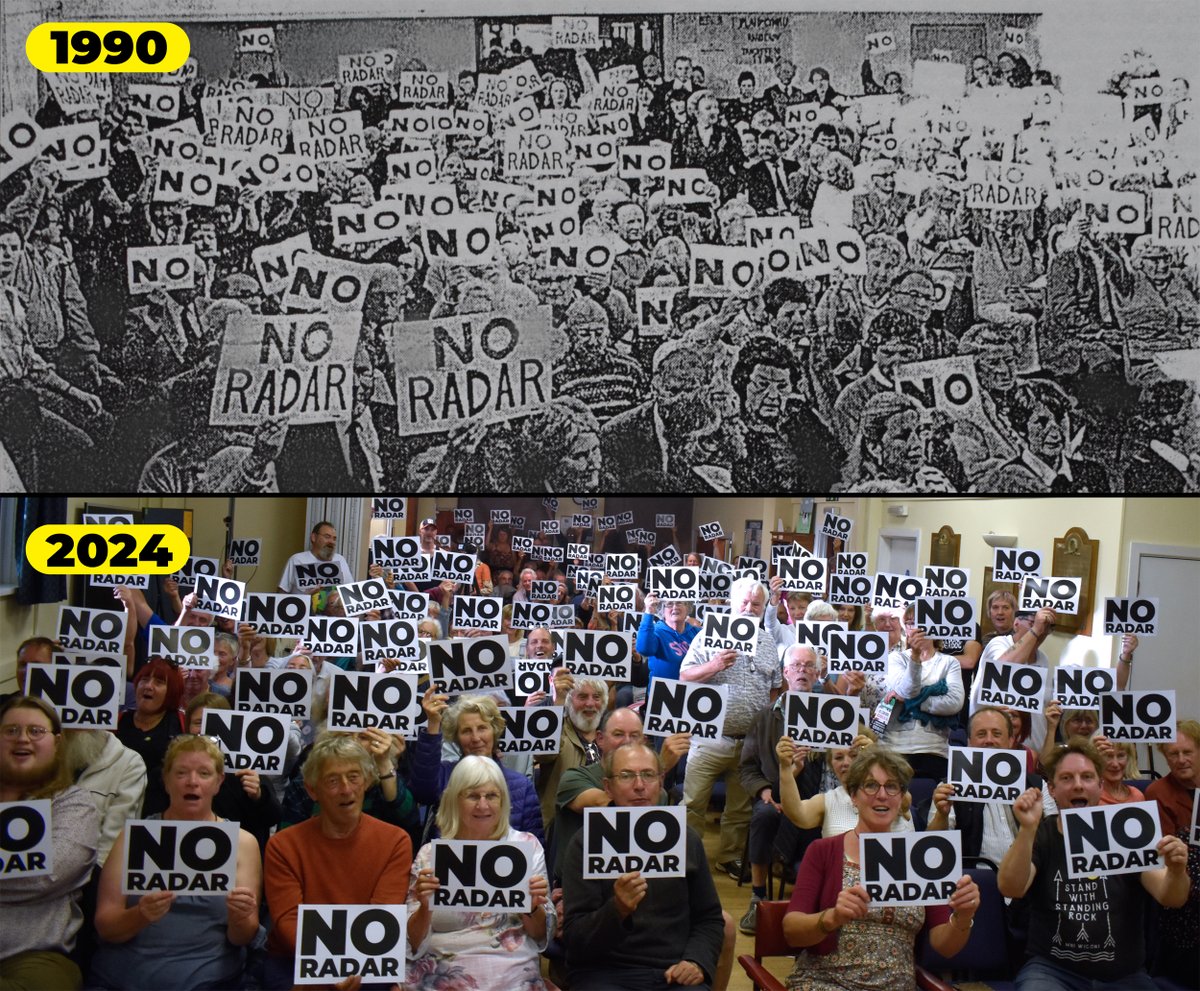 PARC just hosted what might just have been the biggest public meeting in Solva—*ever*.

Dewisland stood against the radar then—and we are standing against it once more today.

Cymru am byth!

#NoRadar